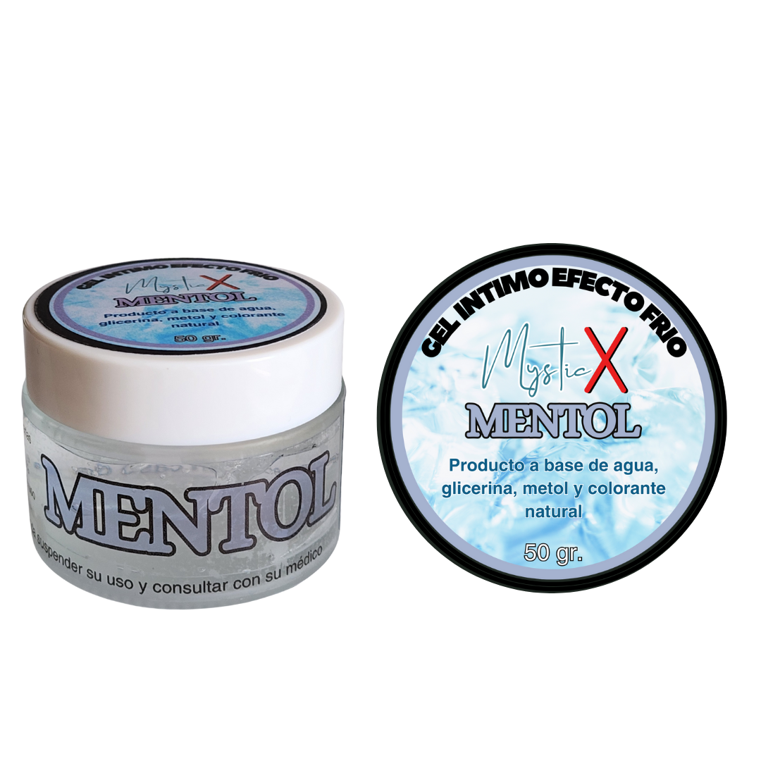 Gel Efecto Frío Con Mentol Mystic X Pomo 50 gr.