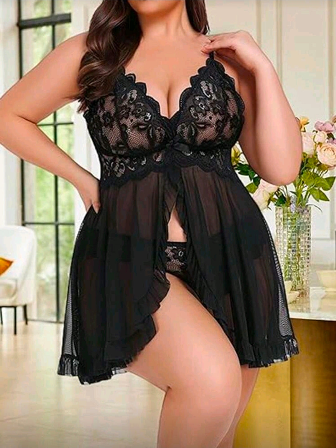 Babydoll 2XL negro