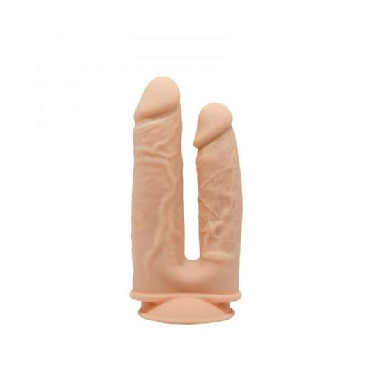 Dildo Realístico Doble Modelo 1 Color Piel 7" y 8"