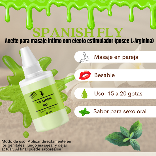 Aceite De Masaje Íntimo Con L-Arginina y Sabor