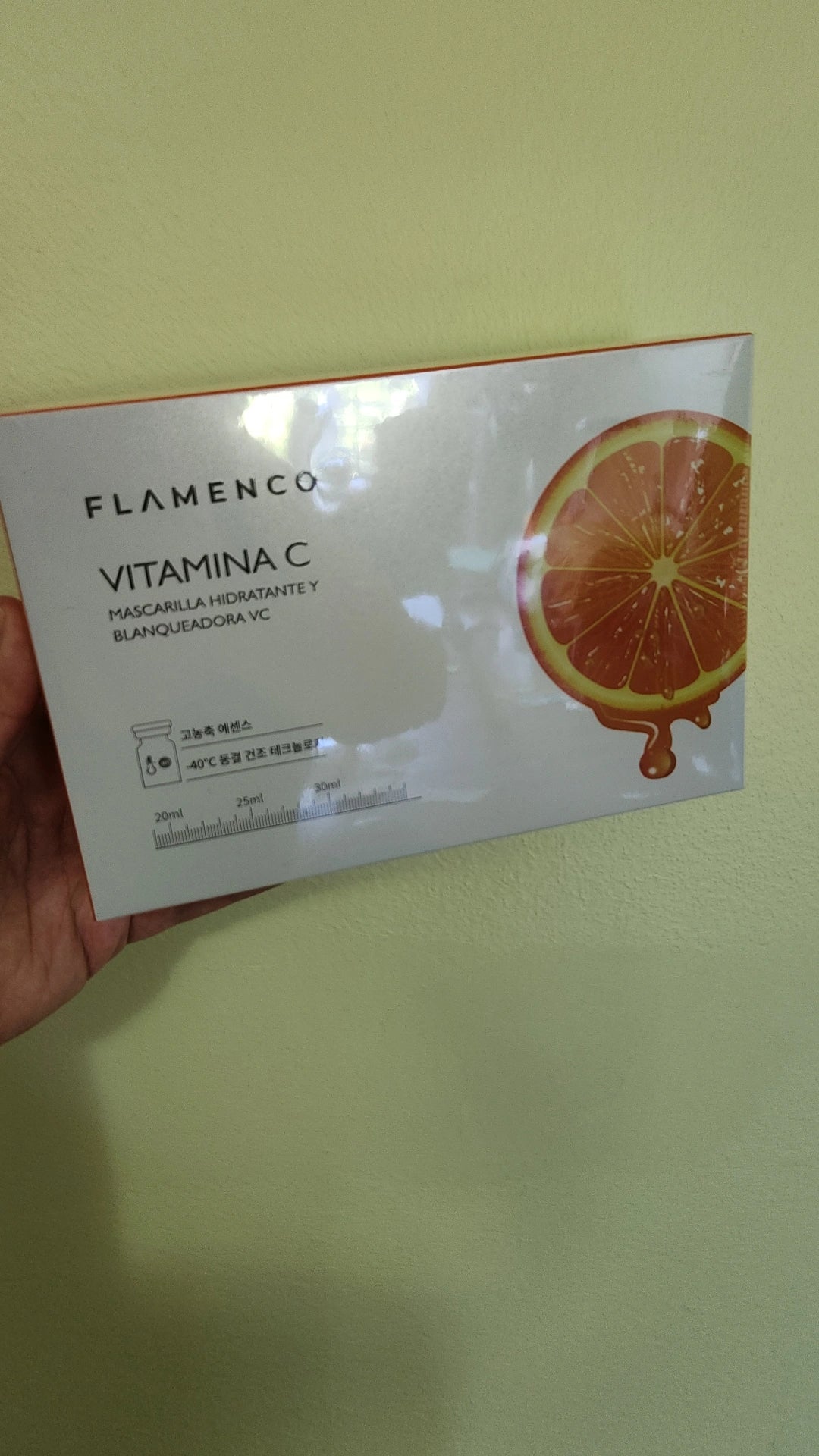 Mascarilla rostro vitamina c 10 unidades