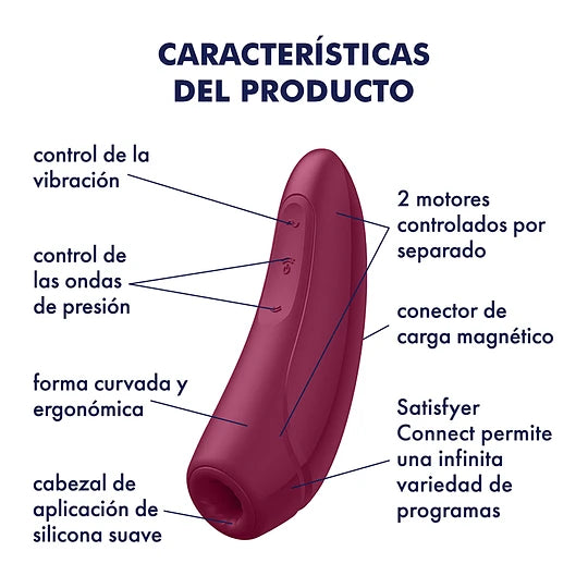 Satisfyer c/ pulso de aire Curvy 1 +