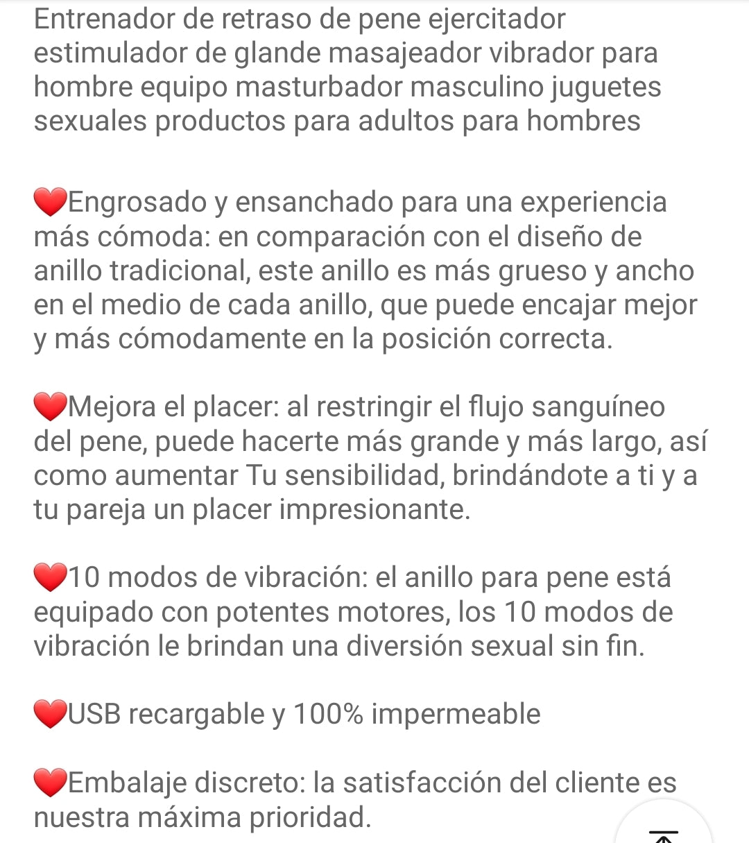 Masturbador masculino vibrador