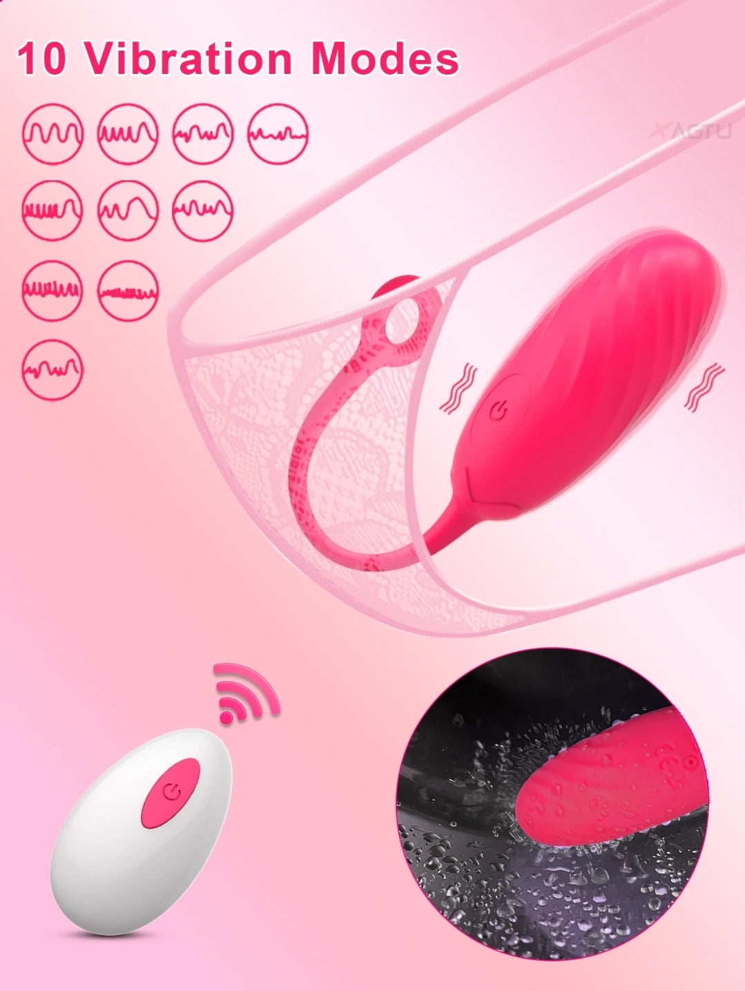 Huevo vibrador Inalámbrico Usb