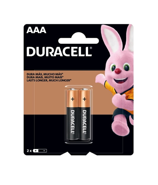 Pilas duracell AAA pack 2