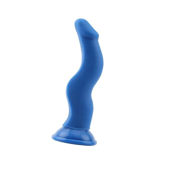 Dildo Curvo Basic Luv Azul – Chisa