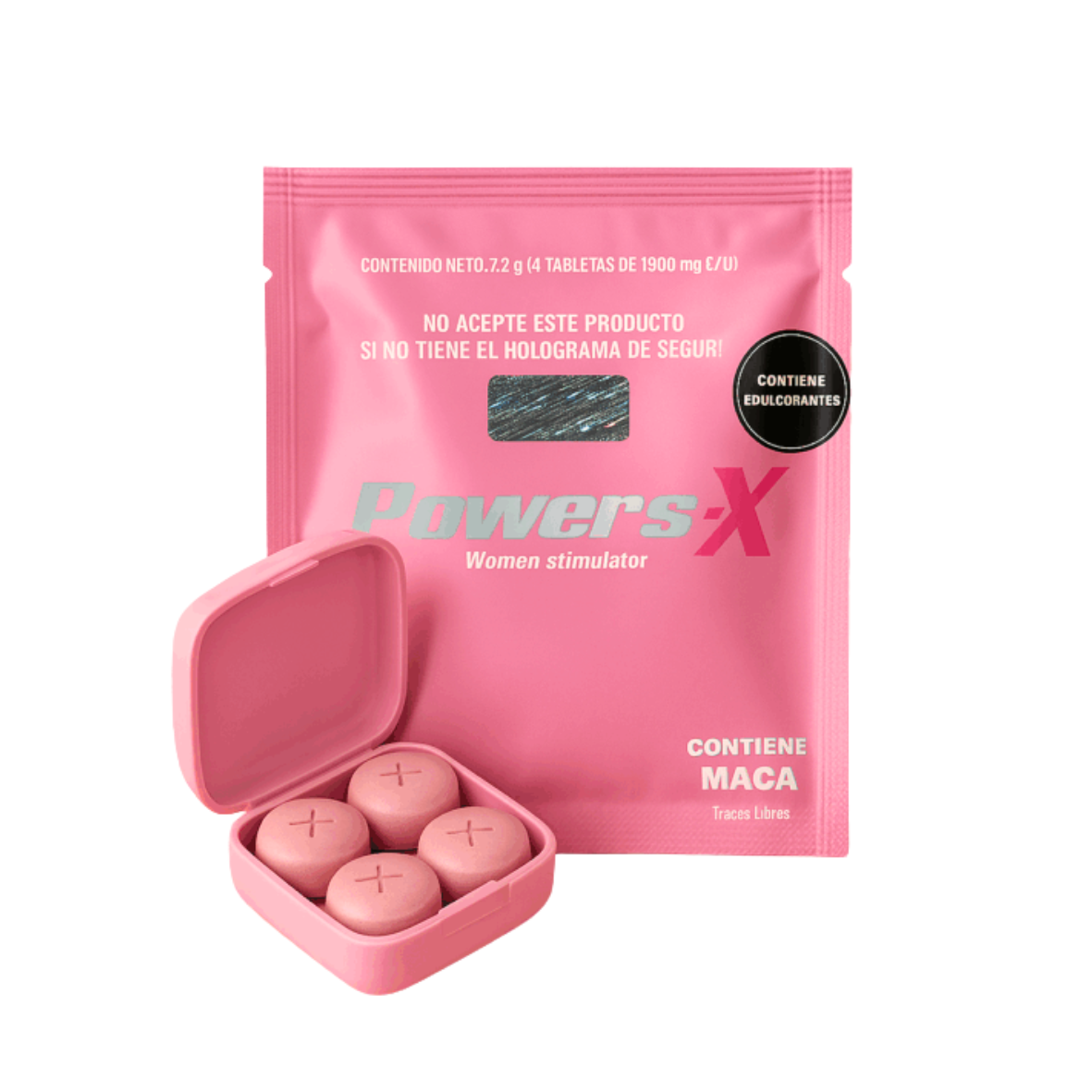 Potenciador Sexual Femenino Powers-X – 4 cápsulas (12g)