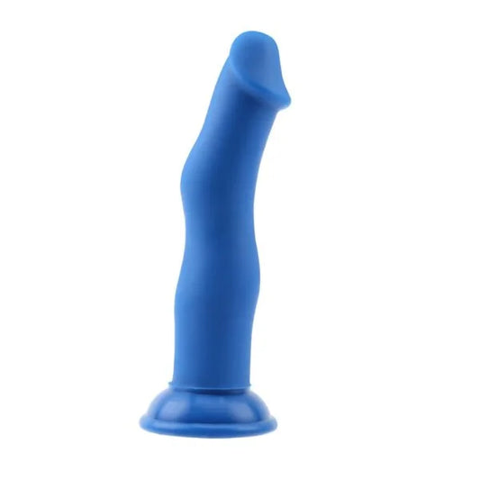 Dildo Curvo Basic Luv Azul – Chisa