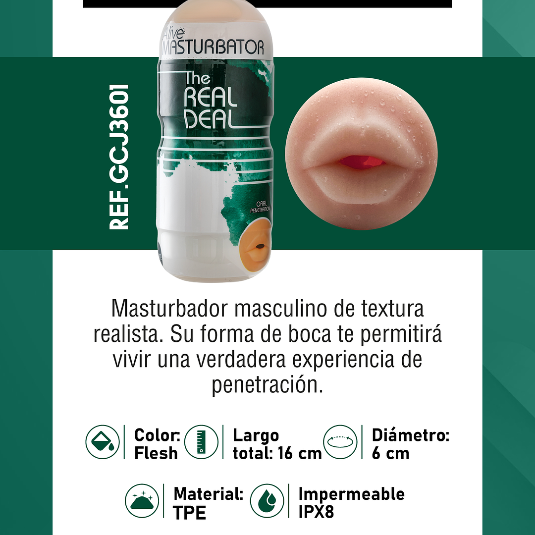Masturbador Boca Super Realista ALIVE