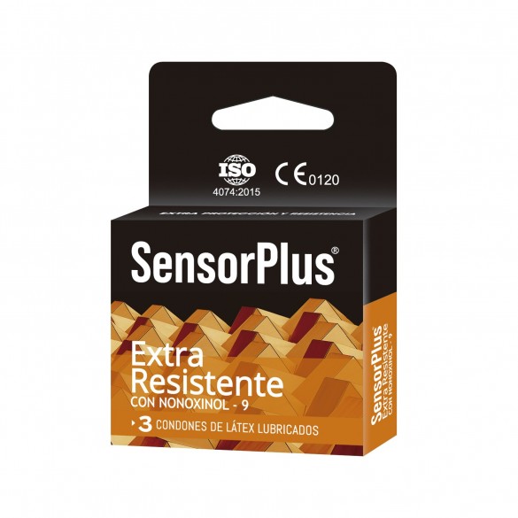 Sensor Plus - Extra Resistente Con Nonoxynol-9