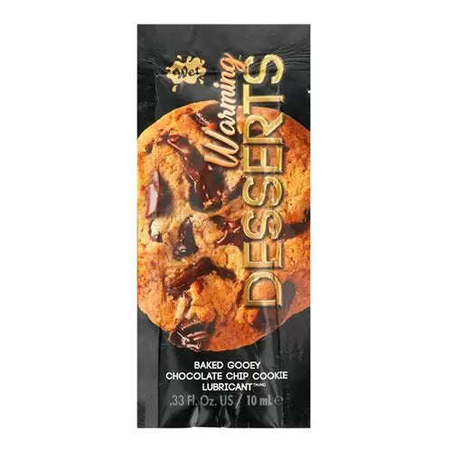 Sachet lubricantd wet chocolate chips cookie