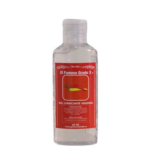 Gel Lubricante Vaginal “El Famoso Grado 3” 60 ml.