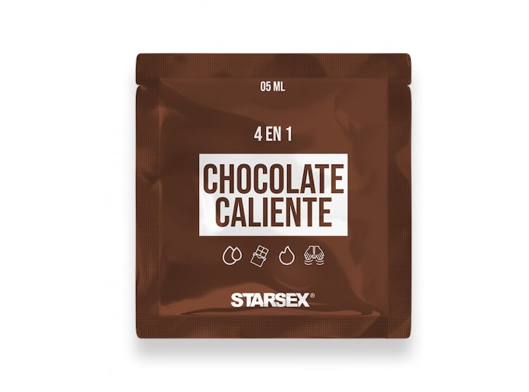 Sachet lubricante chocolate caliente