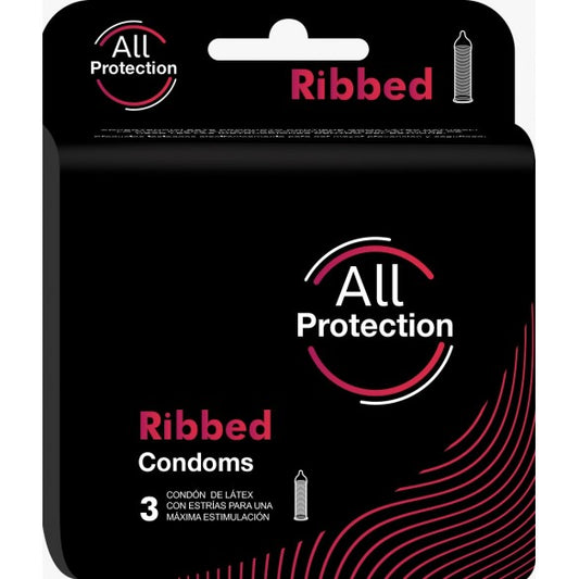 Preservativo All Protection - Ribbed